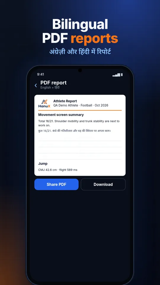 Bilingual PDF report